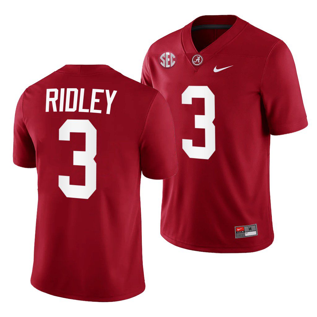 Men's Alabama Crimson Tide Calvin Ridley #3 Crimson NCAA College Football Jersey